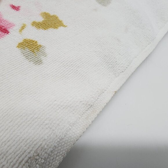 Vintage Stevens Utica and Hope Fashion Pink Roses Floral Pattern Towel - Picture 8 of 13